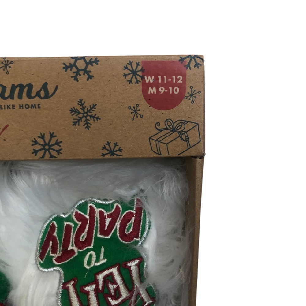 Dearfoams Yeti Party Time Slippers Woman’s size 11-12 Men’s size 9-10 - Picture 4 of 8